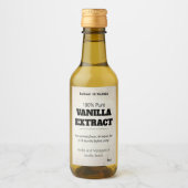 Vanilla Extract Modern Label Sticker ASOv2trbkss Weinetikett (Vorderseite)