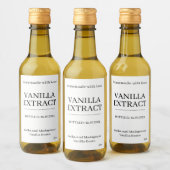 Vanilla Extract Modern Label Sticker V1 Weinetikett (Flaschen)