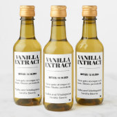 Vanilla Extract Modern Label Sticker VAF2TR Weinetikett (Flaschen)
