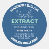 Vanilla Extract Modern Label Sticker VLL1rt (Vorderseite)