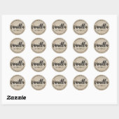 Vanilla Extract VE001_04rd Classic Round Sticker (Blatt)