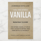 Vanilla Extract VE006_04wnt Formulierung anpassen Weinetikett (Einzelnes Label)