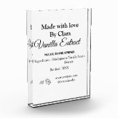 Vanilla Extrakt hausgemacht Zutaten Gewicht de Fotoblock (Links)