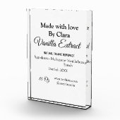 Vanilla Extrakt hausgemacht Zutaten Gewicht de Fotoblock (Rechts)