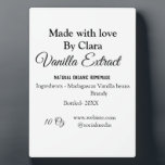 Vanilla Extrakt hausgemacht Zutaten Gewicht de Fotoplatte<br><div class="desc">Entwurf</div>