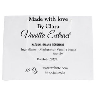 Vanilla Extrakt hausgemacht Zutaten Gewicht de Große Geschenktüte