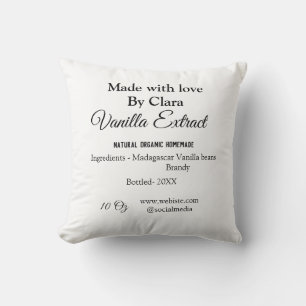 Vanilla Extrakt hausgemacht Zutaten Gewicht de Kissen