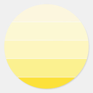 Vanilla Gelbe Farbe Harmonie Leere Moderne Elegant Runder Aufkleber