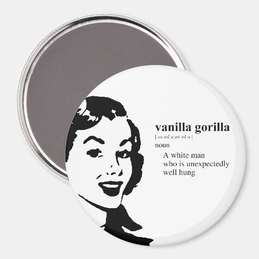 VANILLA GORILLA MAGNET (Vorderseite/Rückseite)