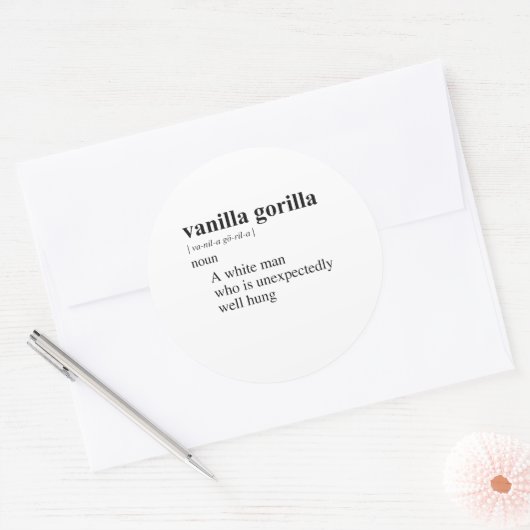 VANILLA GORILLA RUNDER AUFKLEBER (Umschlag)