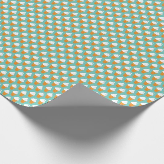 Vanilla Ice Creme Cone Muster Geschenkpapier (Ecke)