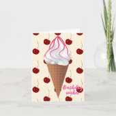 Vanilla Ice Creme Karte (Vorderseite)