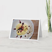 Vanilla Ice Creme mit BlackBerry Sauce Karte (Vorderseite)