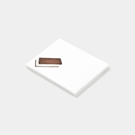 Vanilla Ice Creme Sandwich Feinschmecker Post-it Klebezettel (angewinkelt)