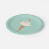 Vanilla Ice Pappteller (Schrägansicht)