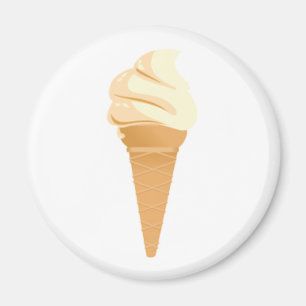 Vanilla Icesahnekegel Magnet