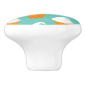 Vanilla Icesahnekegel-Muster Keramikknauf (Seitenansicht)