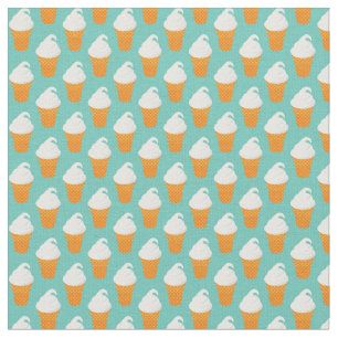 Vanilla Icesahnekegel-Muster Stoff