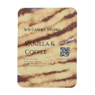 Vanilla Kaffee Soja Kerze hinzufügen QR BusinessEi Magnet