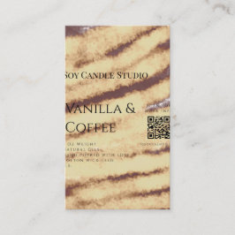 Vanilla Kaffee Soja Kerze hinzufügen QR BusinessEi Visitenkarte