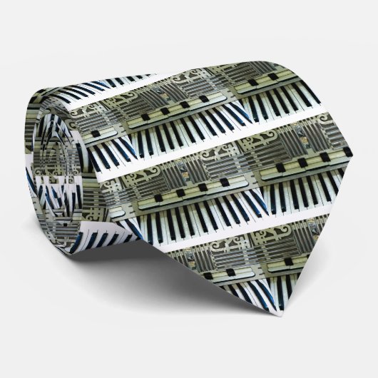 Vanilla Keyboard Necktie Krawatte (Gerollt)