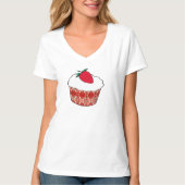 Vanilla-Kuchen mit Erdbeere T-Shirt (Vorderseite)