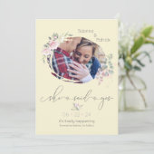 Vanilla Lemon Foto Save The Date (Stehend Vorderseite)