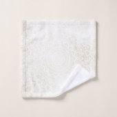 Vanilla Mandala Badetuch, Handtuch und Set mit Ges (Waschlappen)