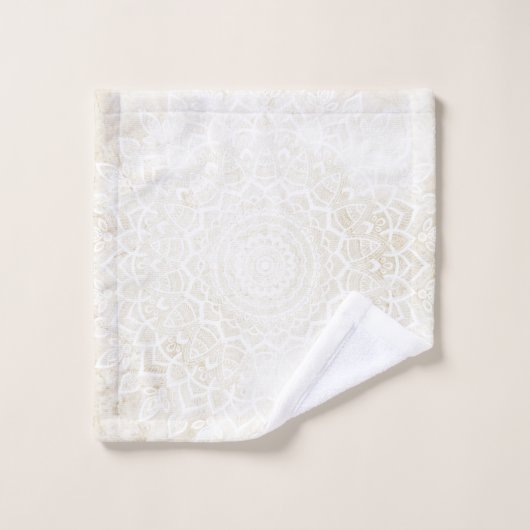 Vanilla Mandala Badetuch, Handtuch und Set mit Ges (Waschlappen)