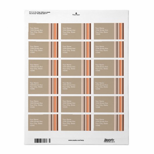 Vanilla Melon Adressaufkleber (Vorne)