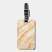 Vanilla Milkshake Marble Texture Gepäckanhänger (Vorderseite vertikal)