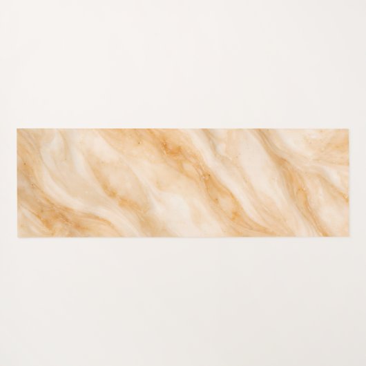 Vanilla Milkshake Marble Texture Yogamatte (Rückseite (Horizontal))