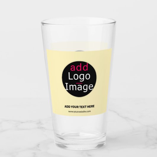 Vanilla moderner, benutzerdefinierbarer Add-Logos Glas (Vorderseite)