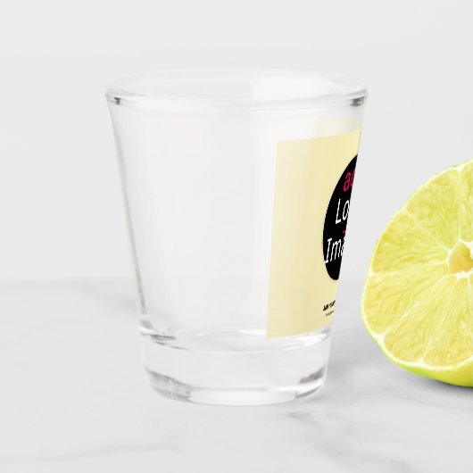 Vanilla moderner, benutzerdefinierbarer Add-Logos Schnapsglas (Links)