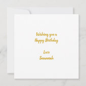 Vanilla Muffin Geburtstagskarte Karte (Rückseite)