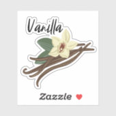 Vanilla Pod Spice Jar Sticker (Blatt)