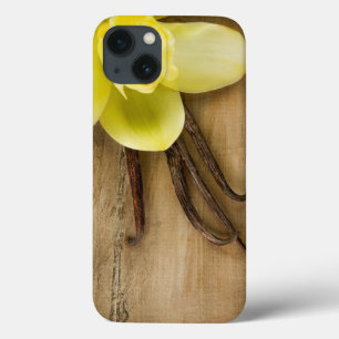 Vanilla Pods and Flower over Wooden Background Case-Mate iPhone Hülle