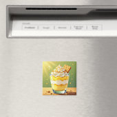 Vanilla Pudding and Whipped Cream Parfait Magnet (In Situ (Geschirrspüler))