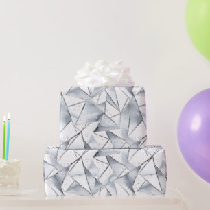Vanilla Silver Confetti Birthday Geschenkpapier