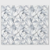 Vanilla Silver Confetti Birthday Geschenkpapier (Flach)