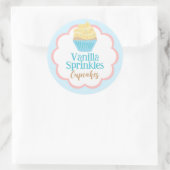 Vanilla Sprinkles Runder Aufkleber (Tasche)