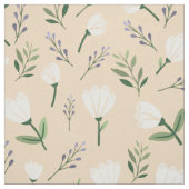 Vanilla-Stoffe mit weichen weißen Blume Stoff (Muster)