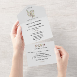 Vanilla Strawberry Hydrangeas Wedding Theme All In One Einladung