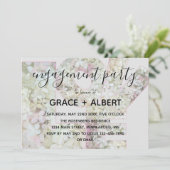 Vanilla Strawberry Hydrangeas Wedding Verlobung Einladung (Stehend Vorderseite)