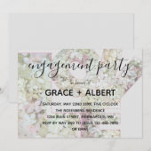 Vanilla Strawberry Hydrangeas Wedding Verlobung Einladung (Vorne/Hinten)