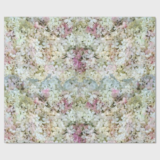 Vanilla Strawberry Hydrangea's Wrapping Paper Geschenkpapier (Flach)