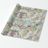 Vanilla Strawberry Hydrangea's Wrapping Paper Geschenkpapier (Ungerollt)