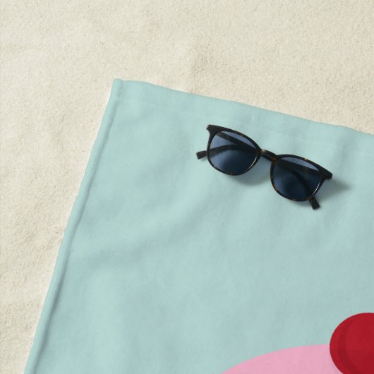 Vanilla & Strawberry Ice Creme Name und Farbe der Strandtuch (Beispiel)