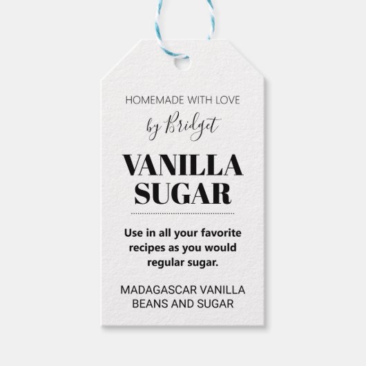 Vanilla Sugar Geschenk Tag 001 Geschenkanhänger (Vorderseite)