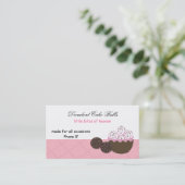 Vanilla und Schokolade Visitenkarte (Stehend Vorderseite)